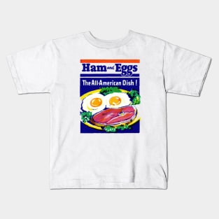 Vintage Ham and Eggs Kids T-Shirt